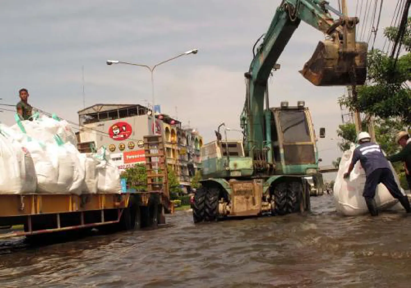 Water influx outpaces drainage Water influx outpaces drainage