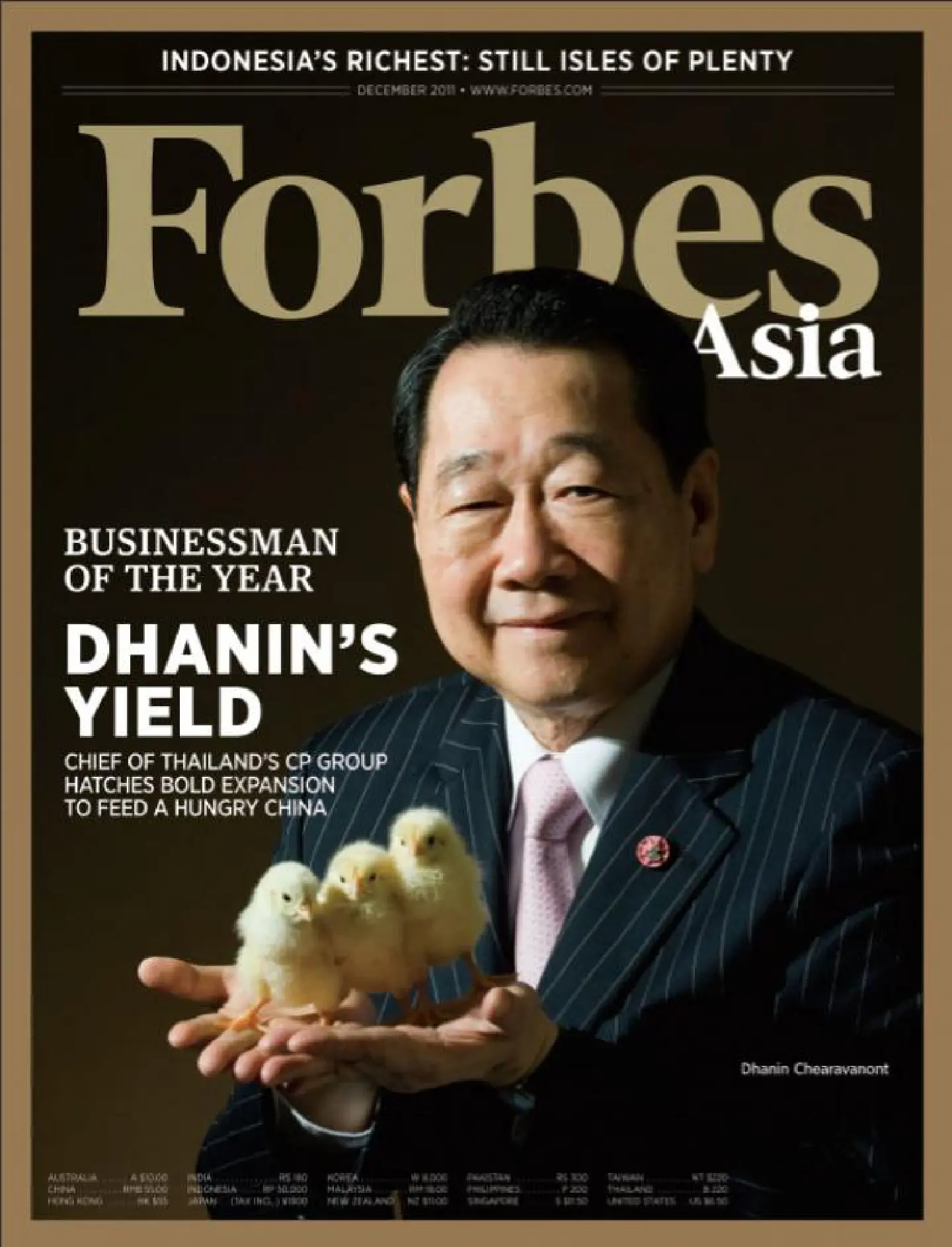 Forbes Asia names CP group's Dhanin Chearavanont Businessman of the year