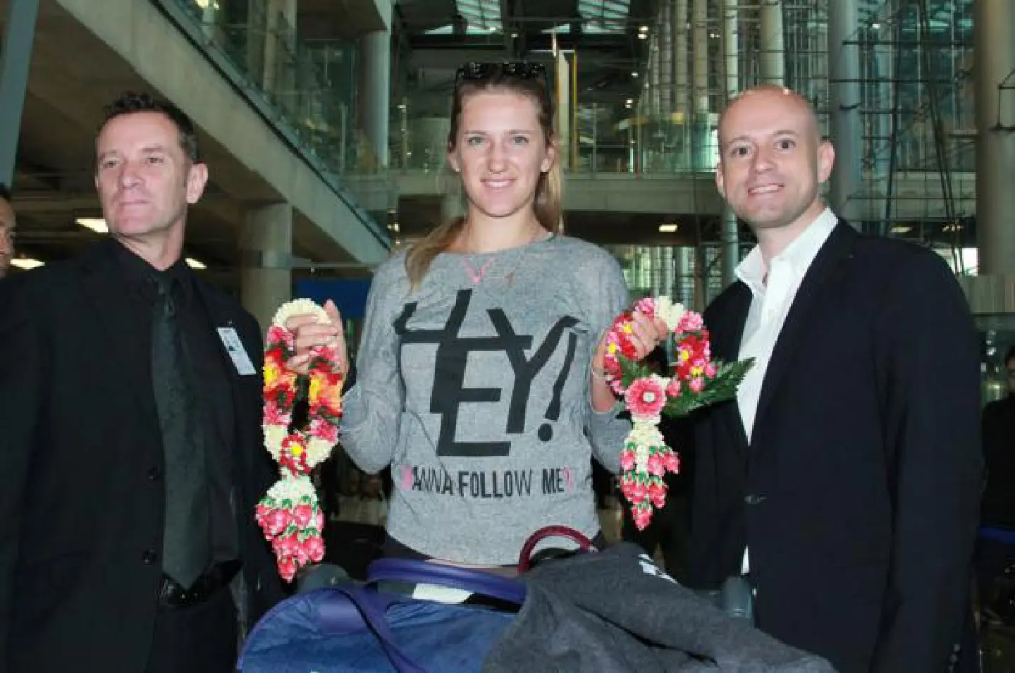 Azarenka arrives to help serve up flood relief Azarenka arrives to help serve up flood relief