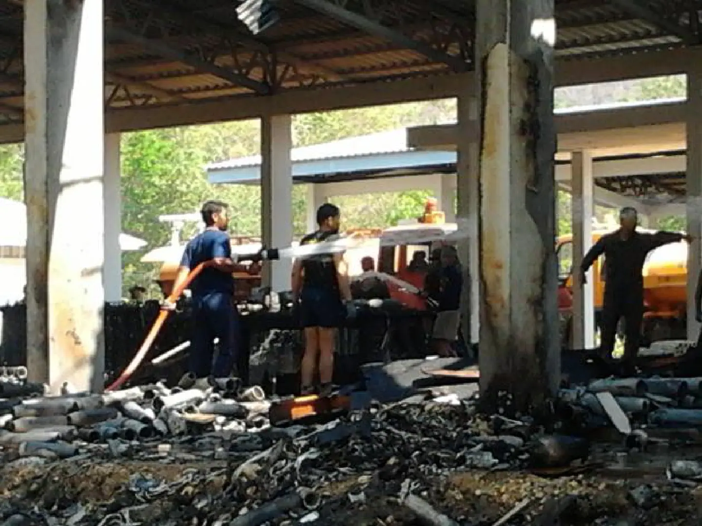 Army denies, admits fire at weapons storage site Army denies, admits fire at weapons storage site