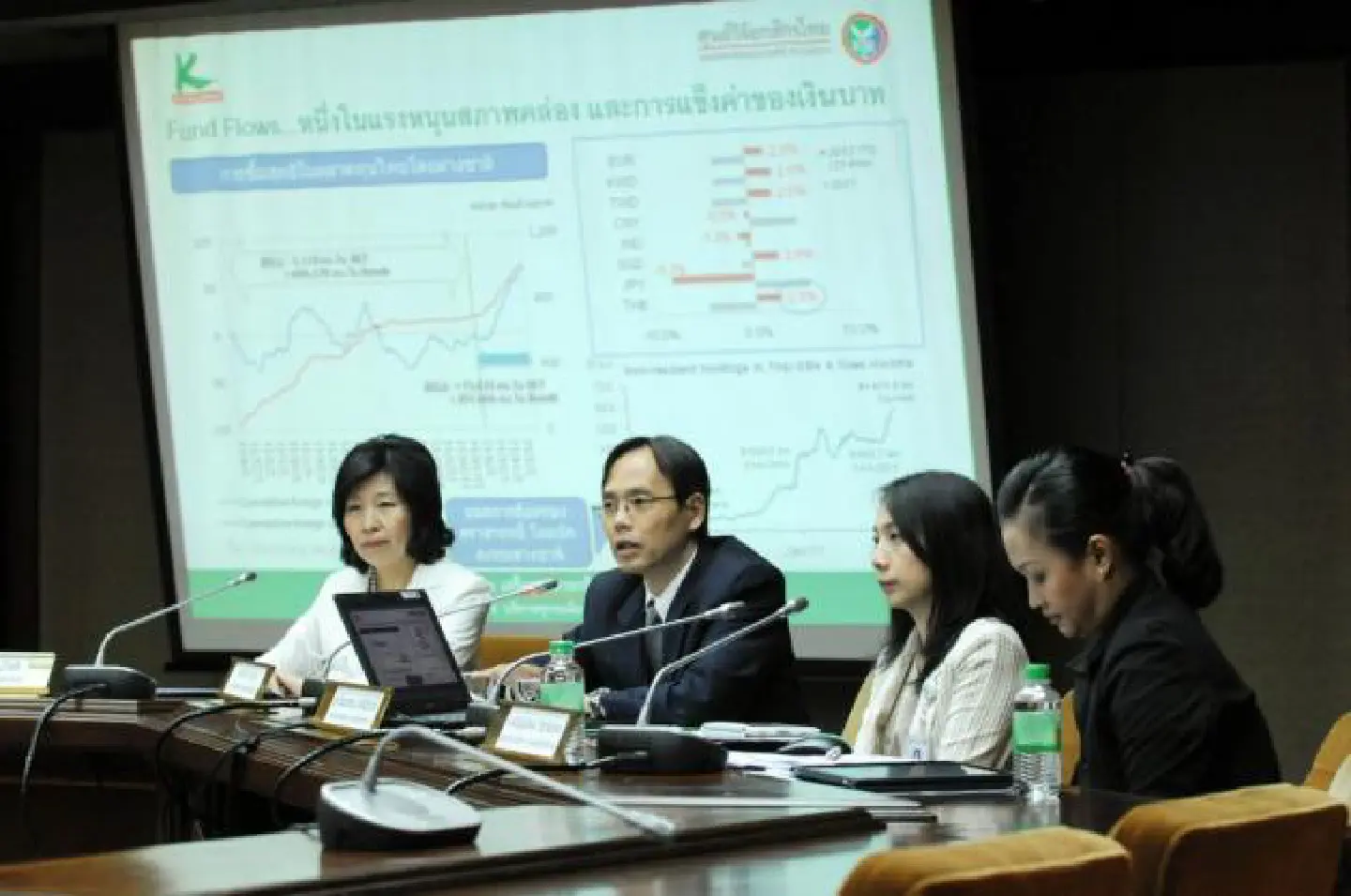 Thai baht on upward trend Thai baht on upward trend