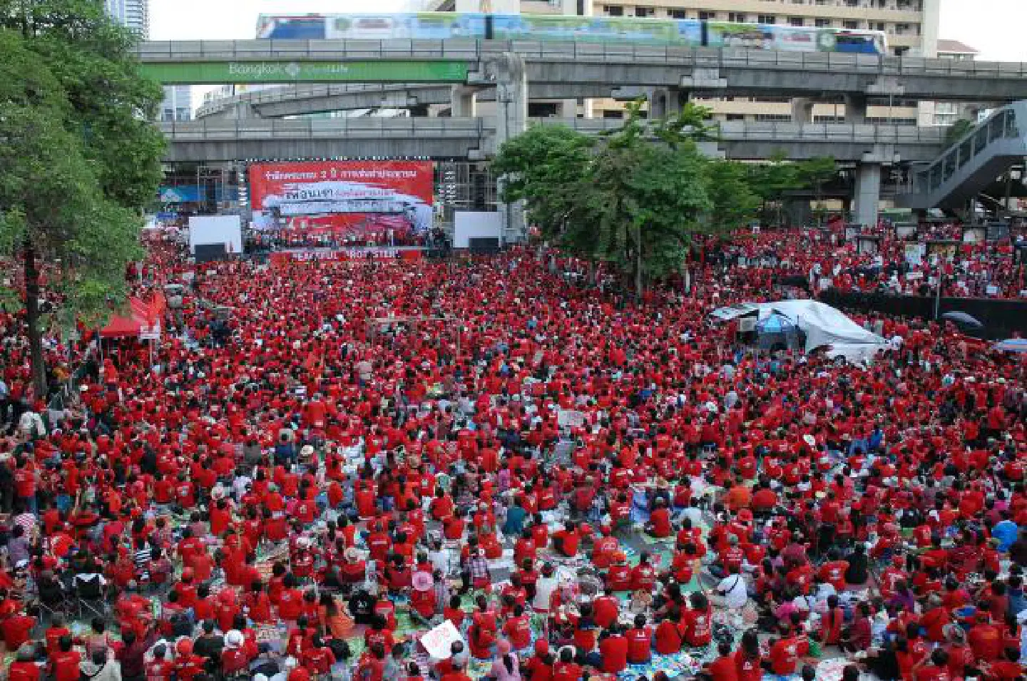 Rajprasong turns red Rajprasong turns red