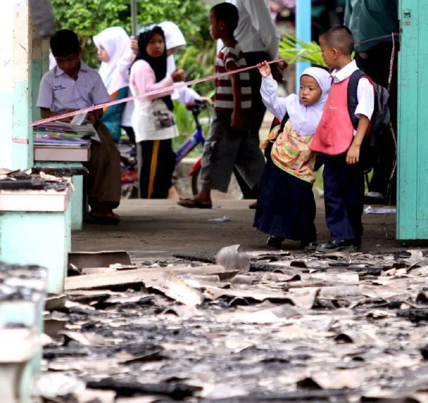 Pattani school burned to ashes Pattani school burned to ashes