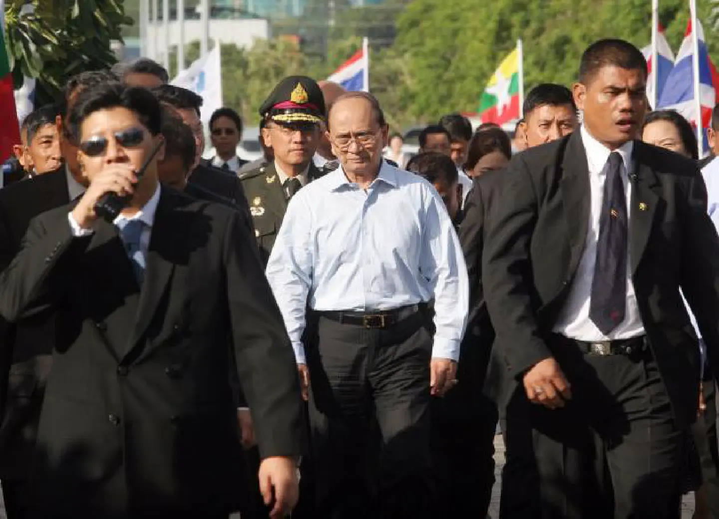Myanmar president Thein Sein given tour of Laem Chabang Myanmar president Thein Sein given tour of Laem Chabang