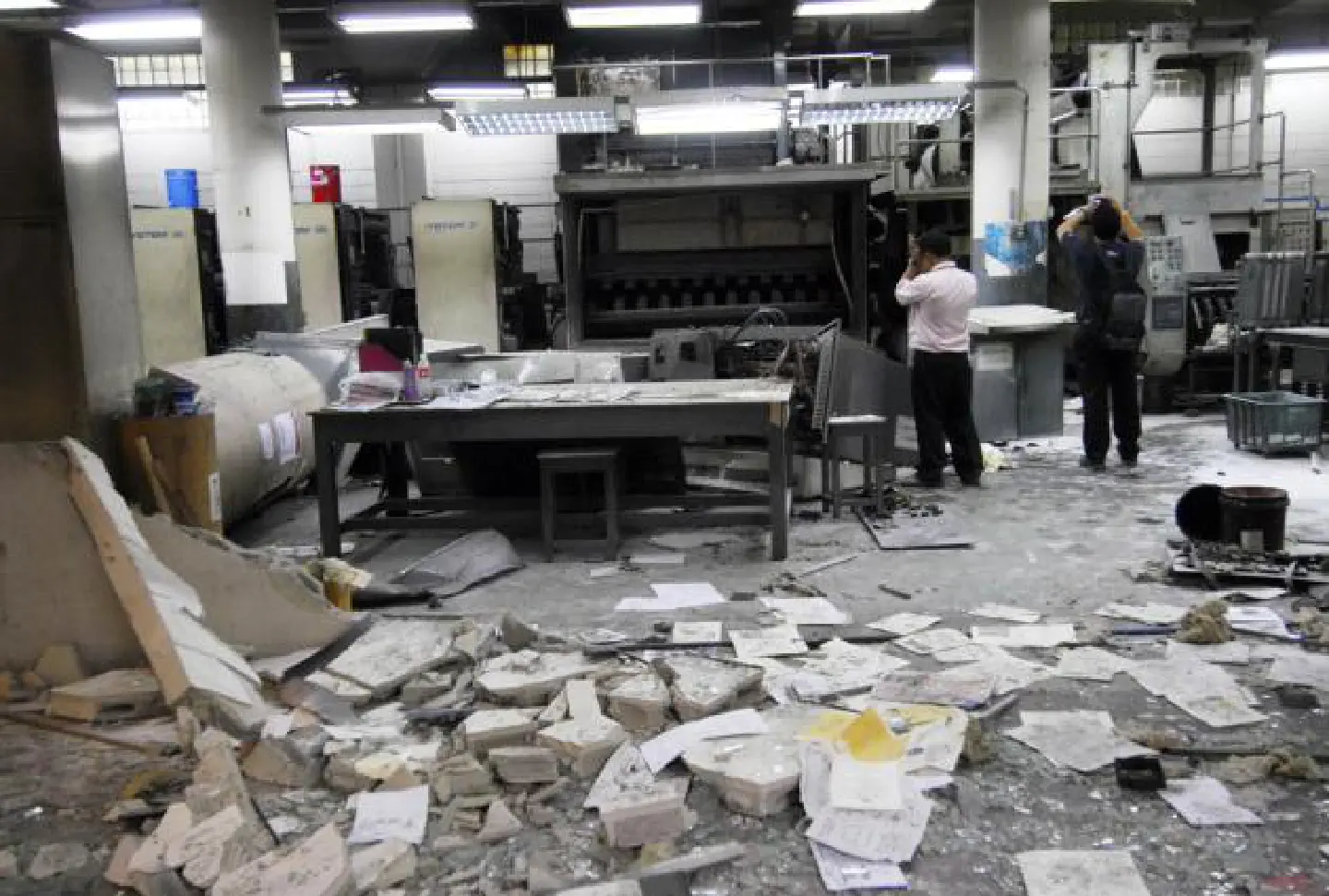Printing machine blows up in Lat Phrao Printing machine blows up in Lat Phrao