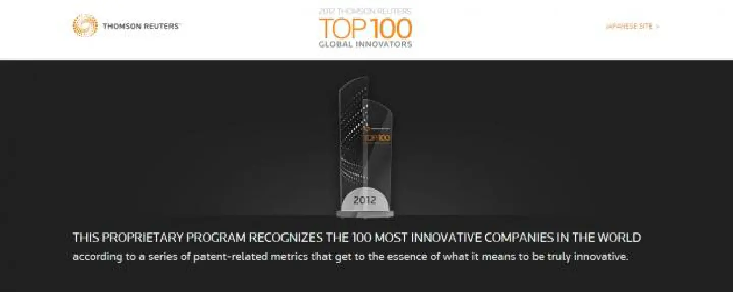Alcatel-Lucent named a Thomson Reuters Top 100 Global Innovator Alcatel-Lucent named a Thomson Reuters Top 100 Global Innovator