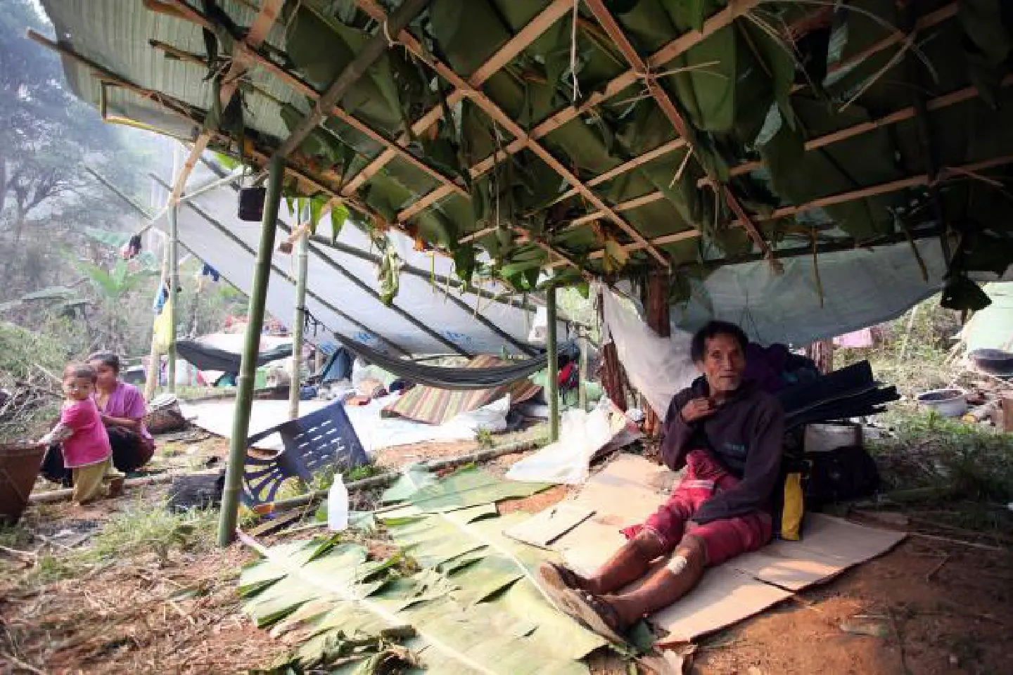 Building comes first at refugee camp Building comes first at refugee camp
