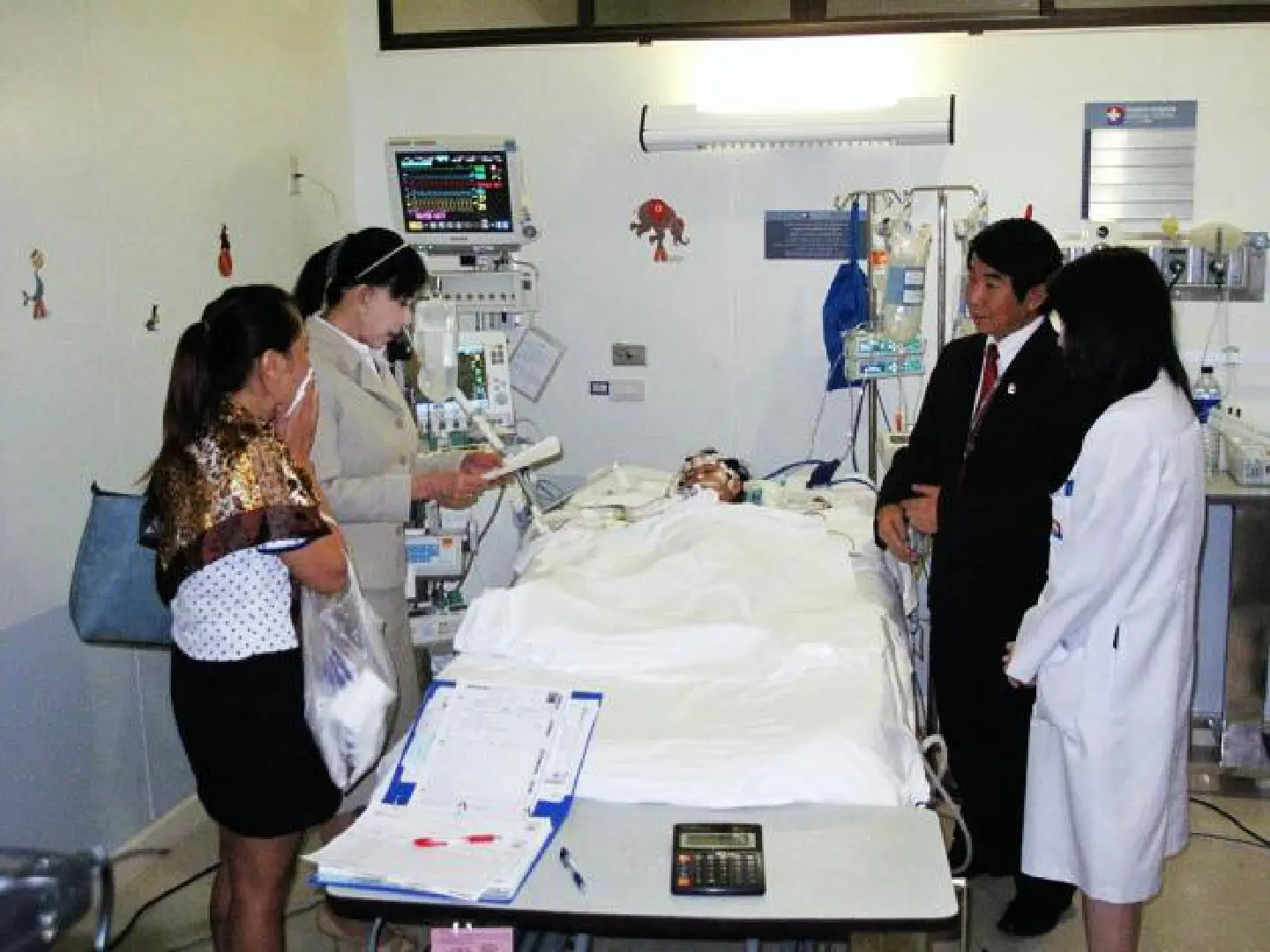 Kindergartener still in ICU Kindergartener still in ICU