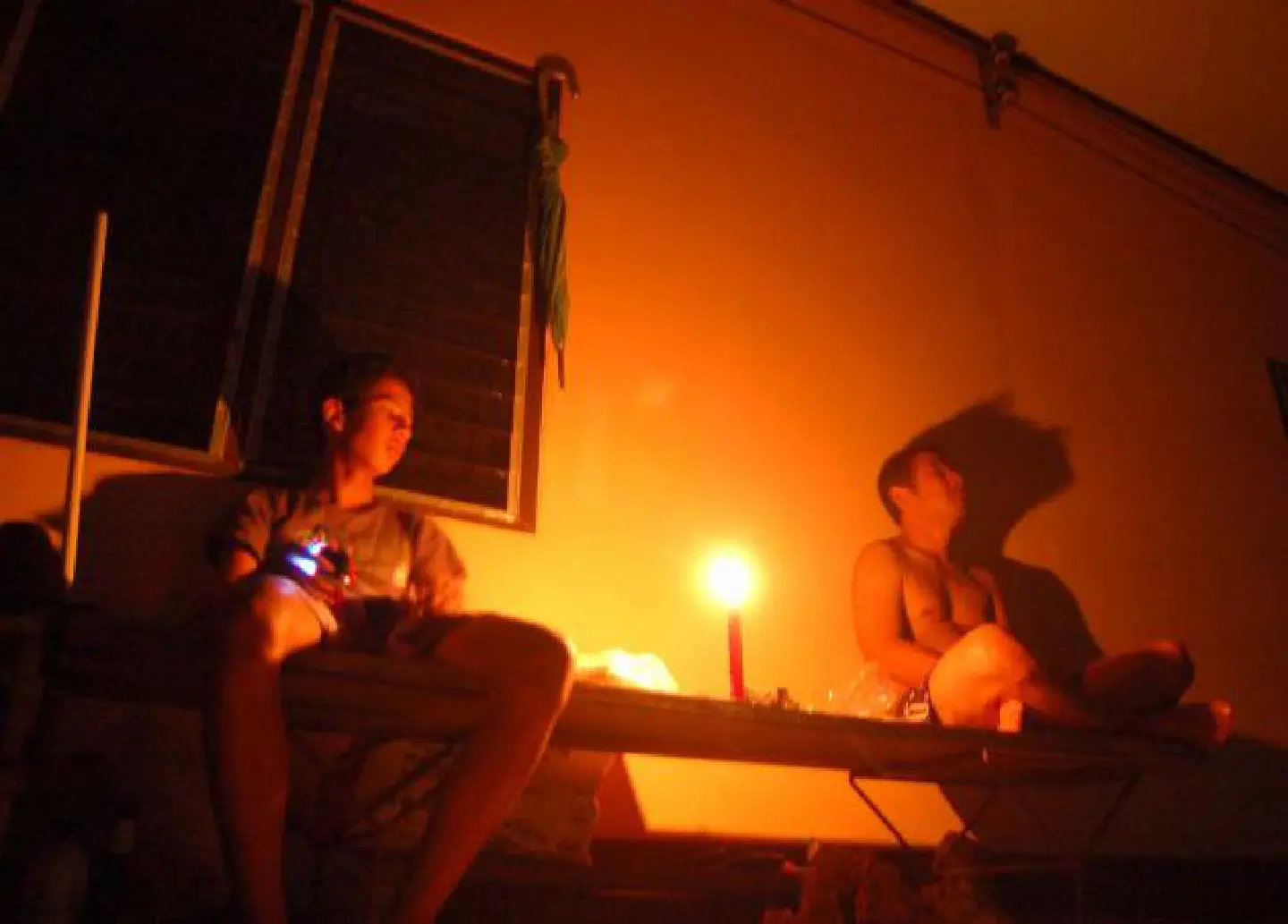 Residents feared what lay behind the darkness Residents feared what lay behind the darkness