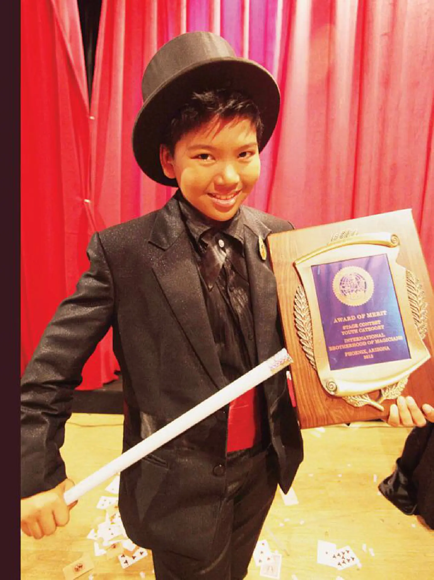 Boy magician now dazzling audiences abroad