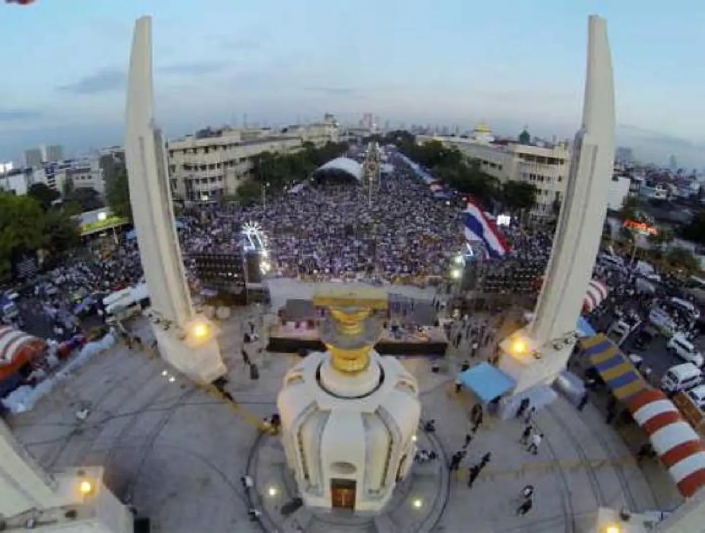 Drone photos offer a whole new perspective on rallies Drone photos offer a whole new perspective on rallies