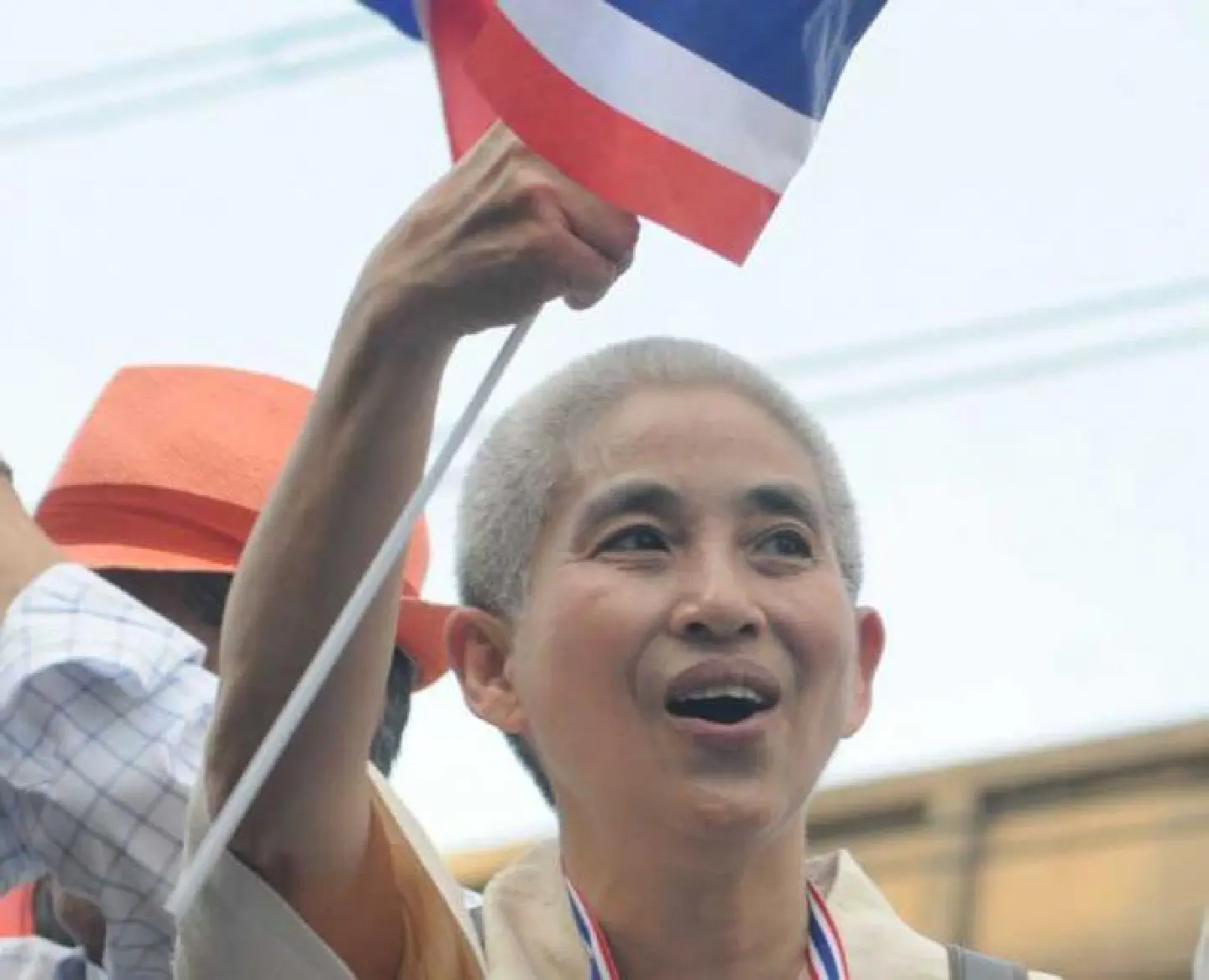 Charn Issara chief as protester - and media critic Charn Issara chief as protester - and media critic