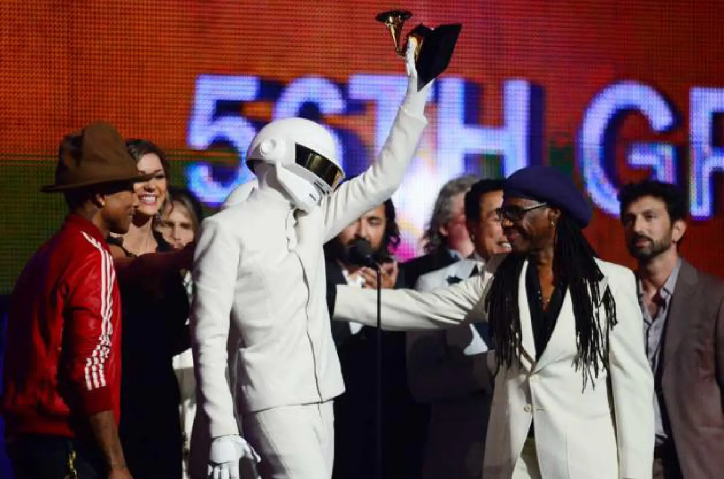 "Get Lucky" by Daft Punk wins record of the year Grammy "Get Lucky" by Daft Punk wins record of the year Grammy