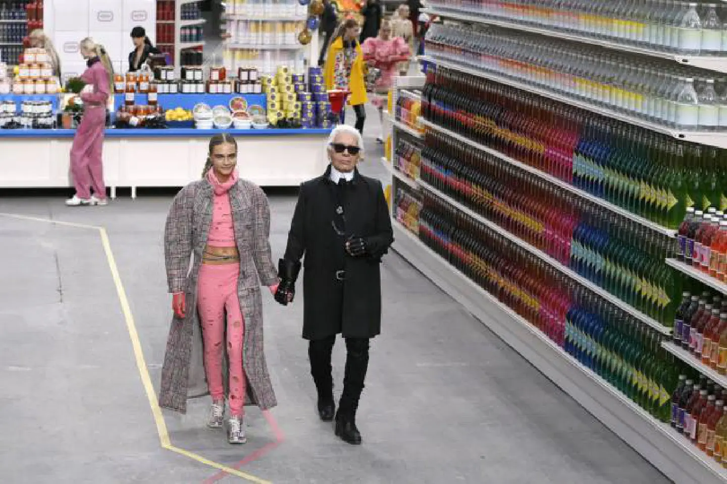 Shopping at the Chanel supermarket Shopping at the Chanel supermarket
