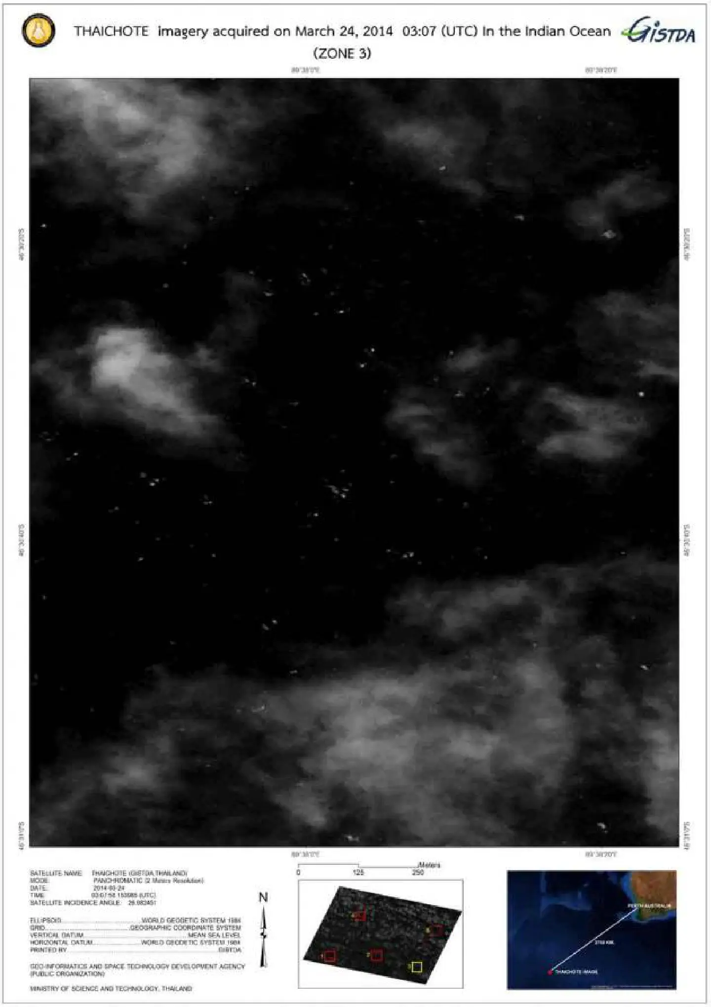 Thaichote satellite detects debris
