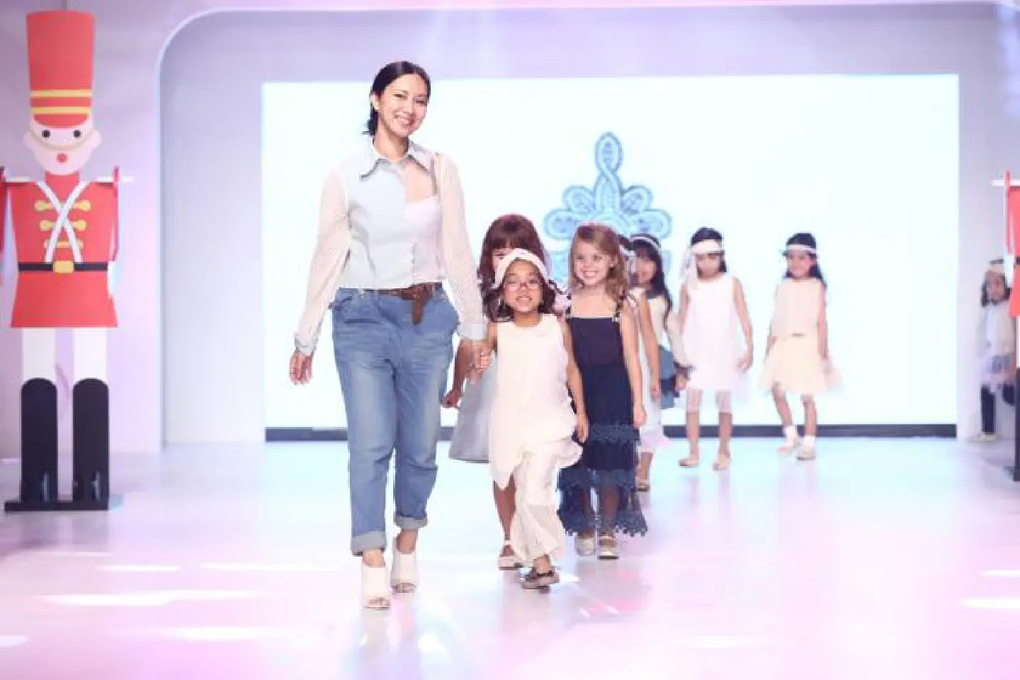 Loads of fun for kids on the catwalk Loads of fun for kids on the catwalk