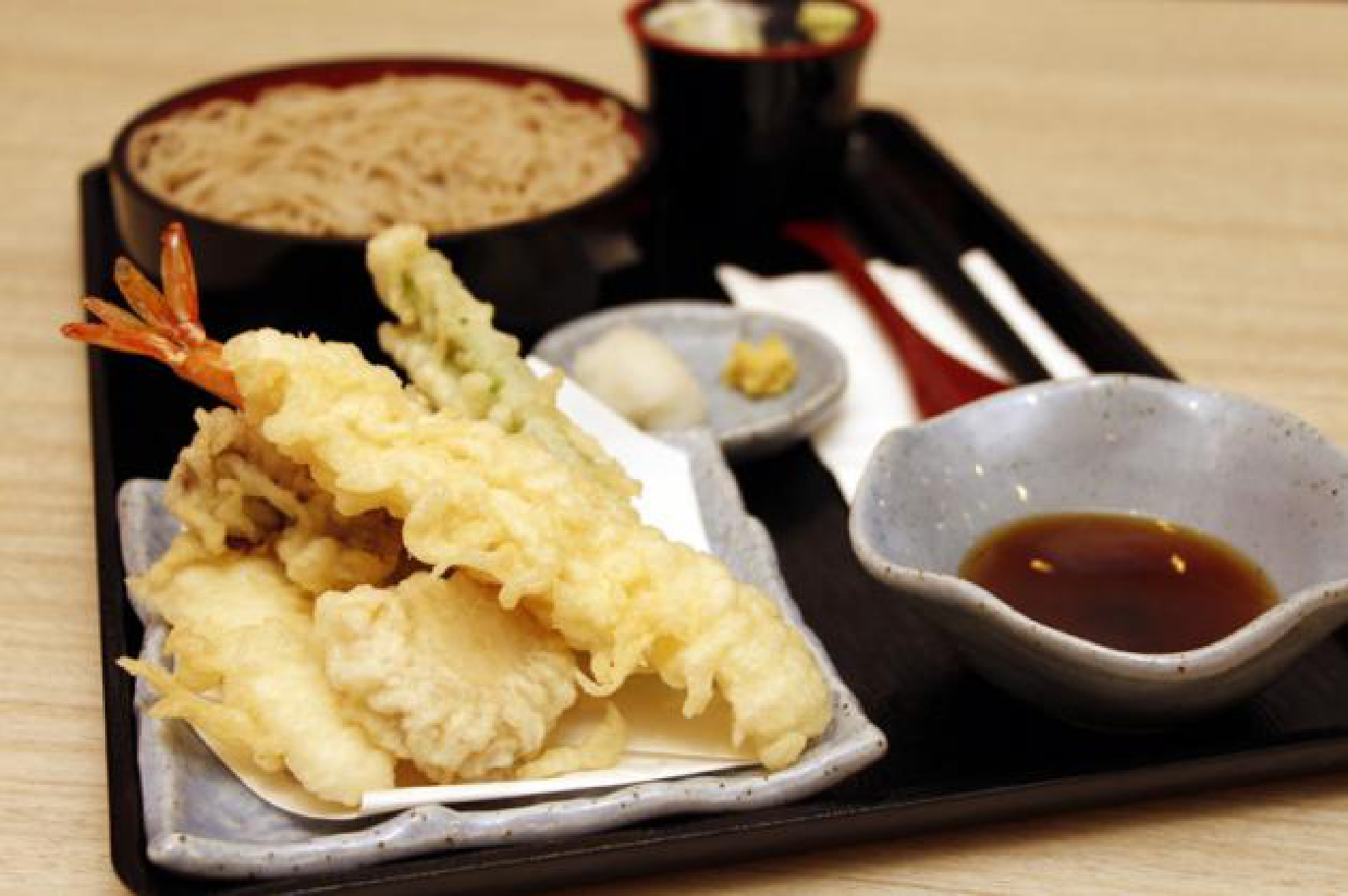 Tempura with the tendon crunch