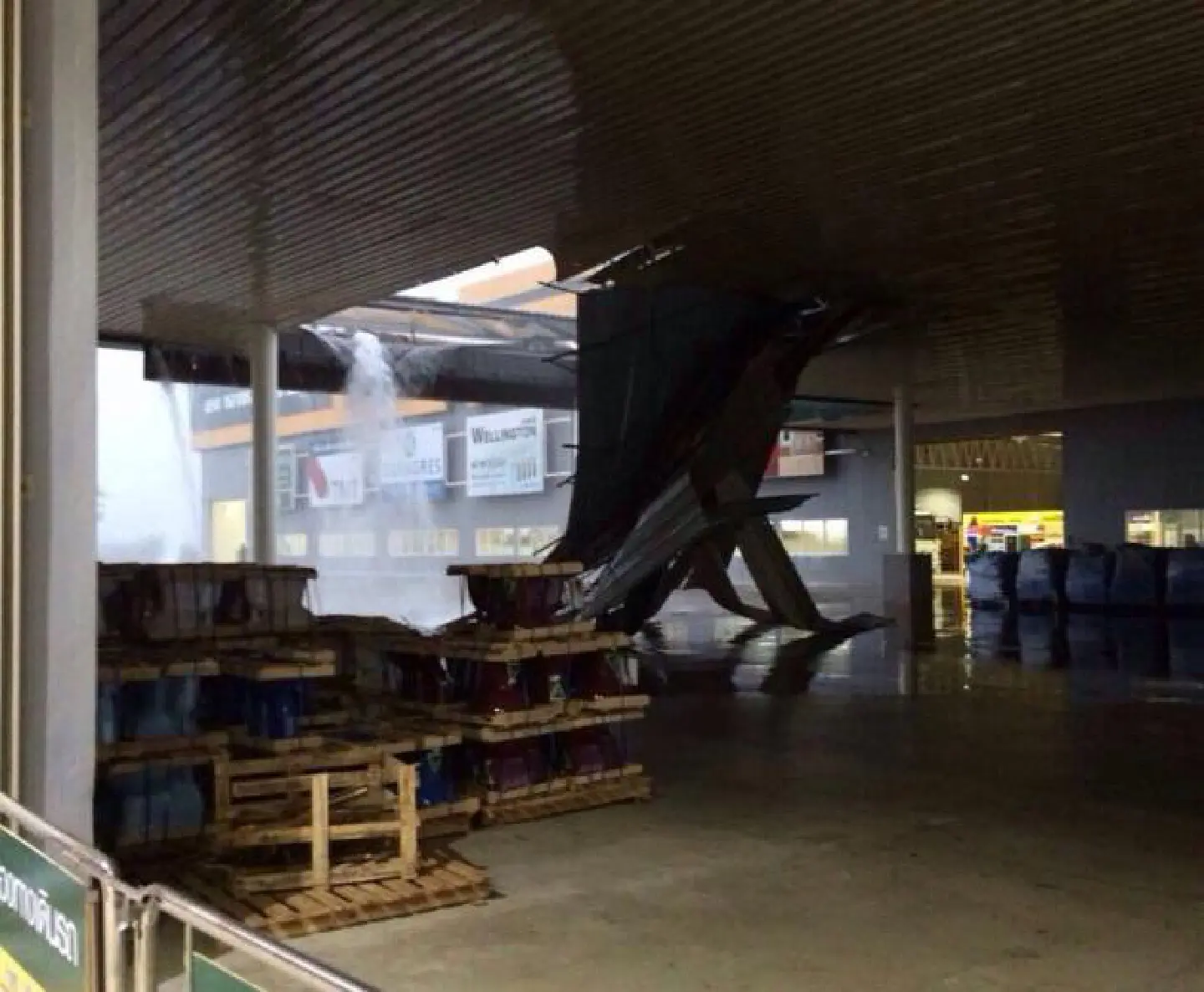 Roof of another store collapses Roof of another store collapses