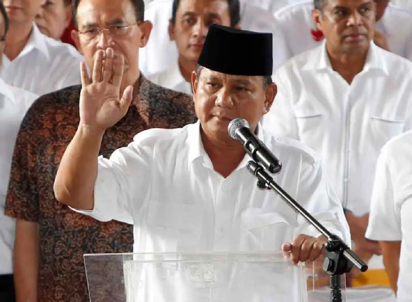 Prabowo quits presidential race Prabowo quits presidential race