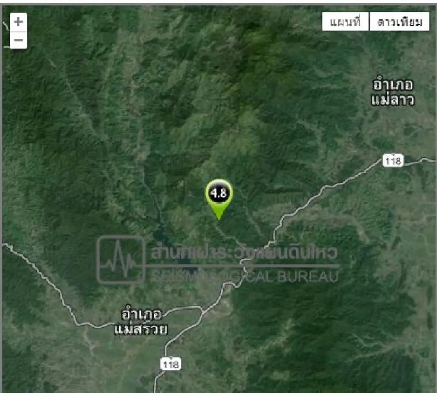 Tremors in North as 4.8 quake hits Mae Suay district Tremors in North as 4.8 quake hits Mae Suay district