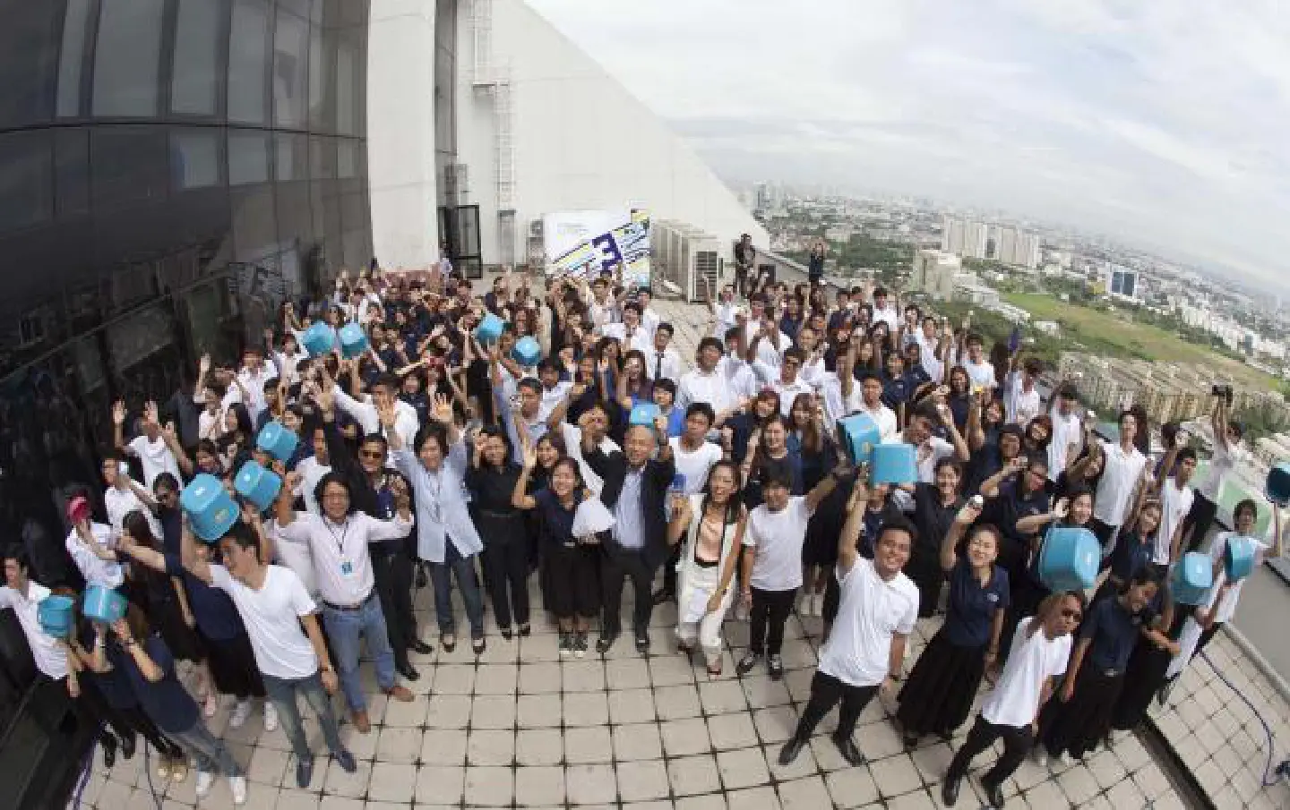 Students undertake 'Holy Water Challenge' Students undertake 'Holy Water Challenge'