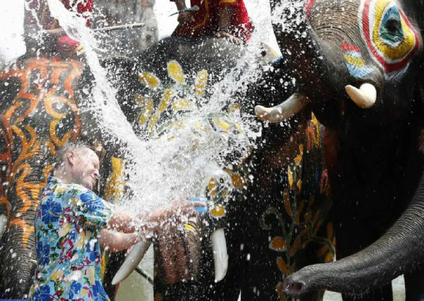Old versus new at Thailand's Songkran Festival