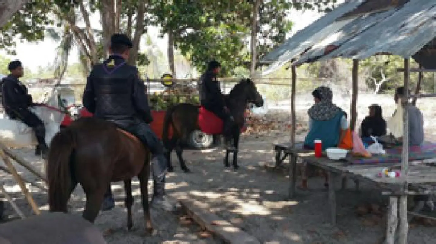 Horse-mounted patrols aid security in Pattani Horse-mounted patrols aid security in Pattani