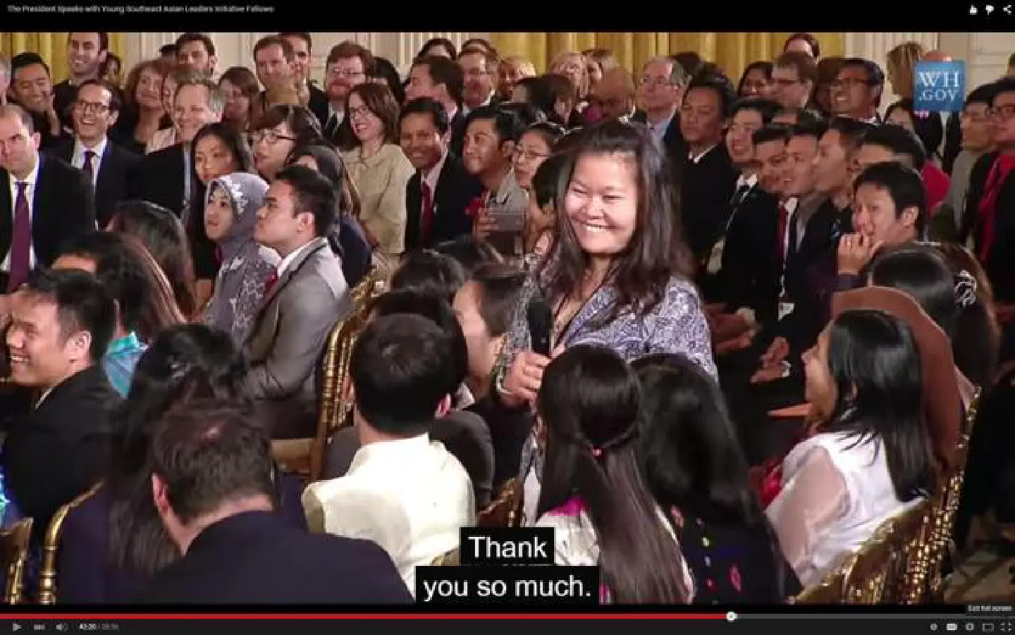 Stump the president: A Thai turns the spotlight around Stump the president: A Thai turns the spotlight around