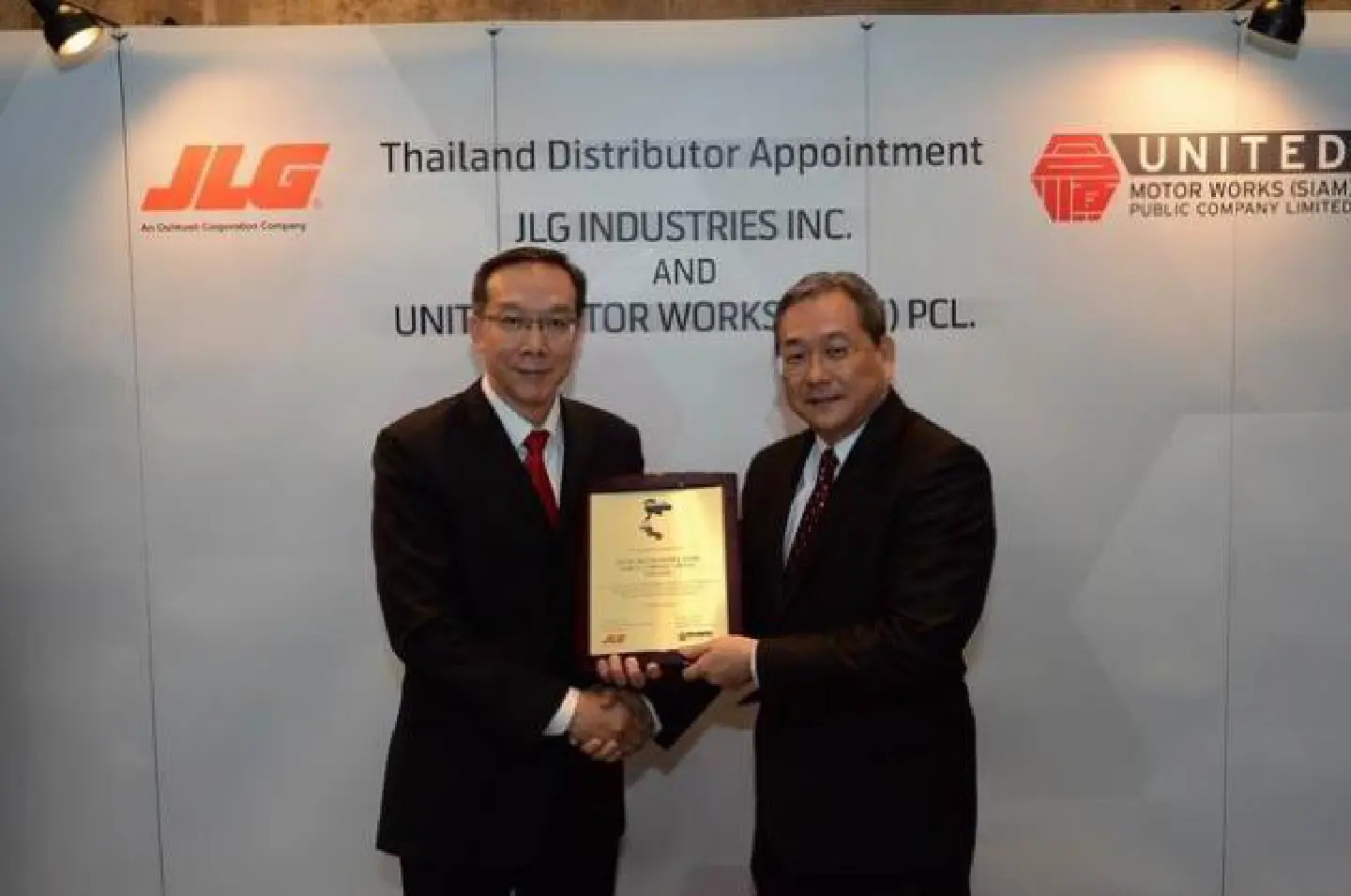 United Motor Works appointed Thai distributor of JLG Industries