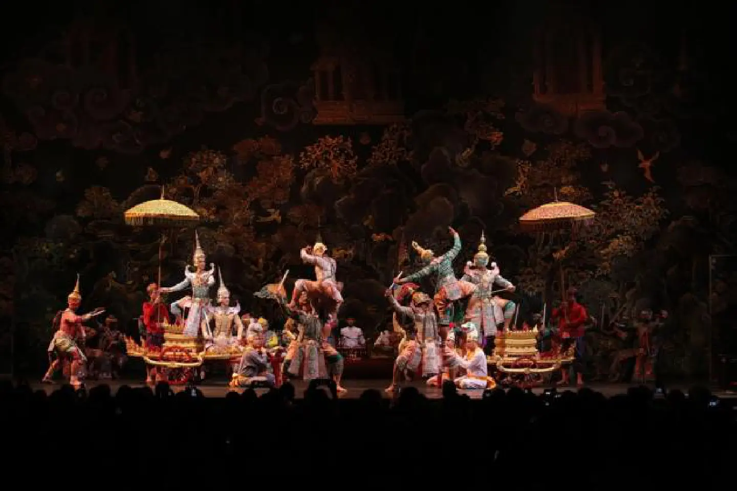 Thai khon dancers perform at Royal Albert Hall