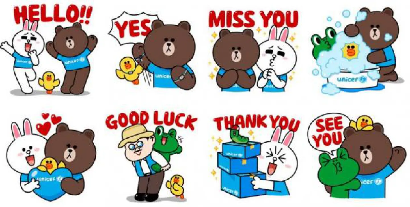 Special LINE stickers to assist Unicef Special LINE stickers to assist Unicef