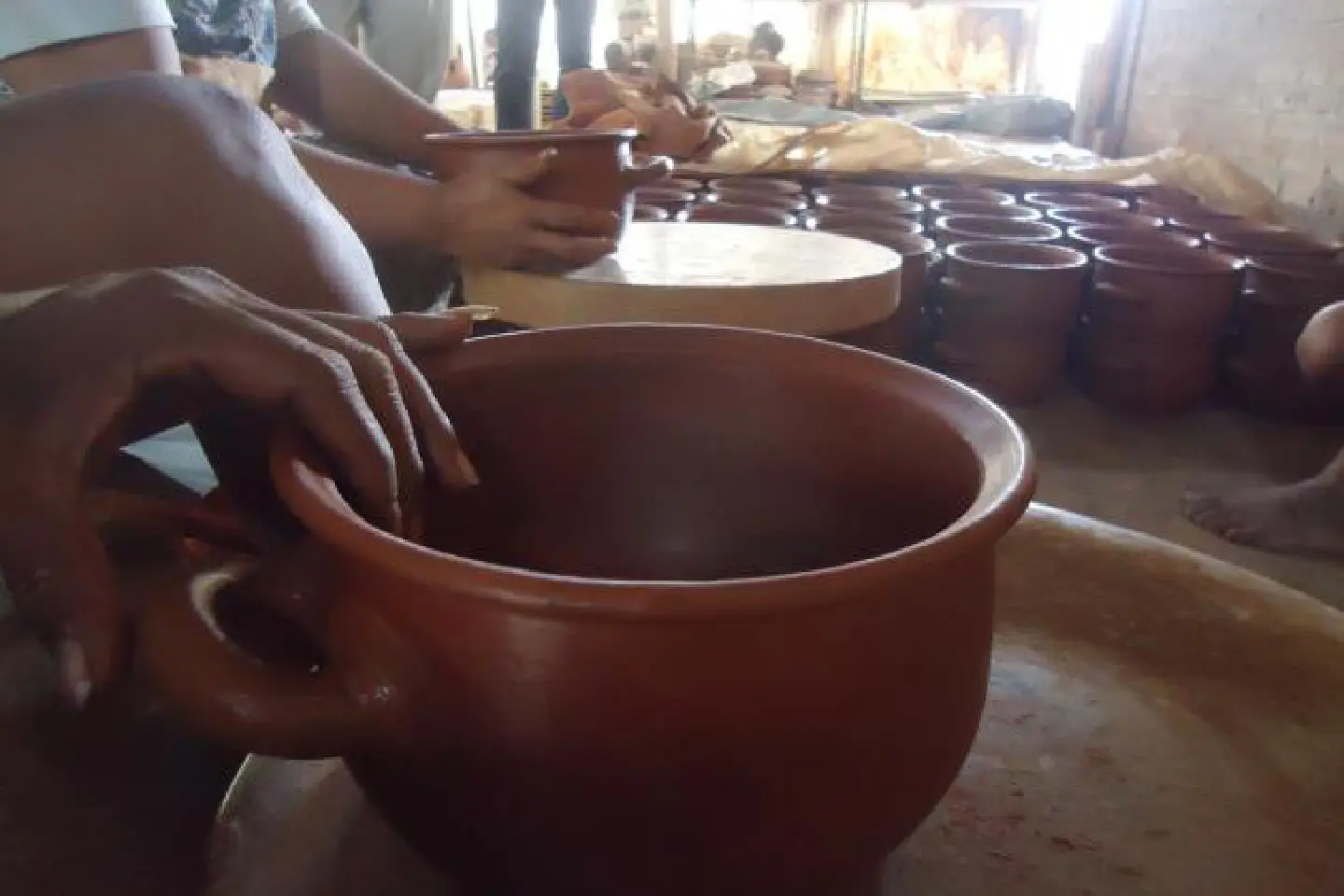 Where the pots have a special slant