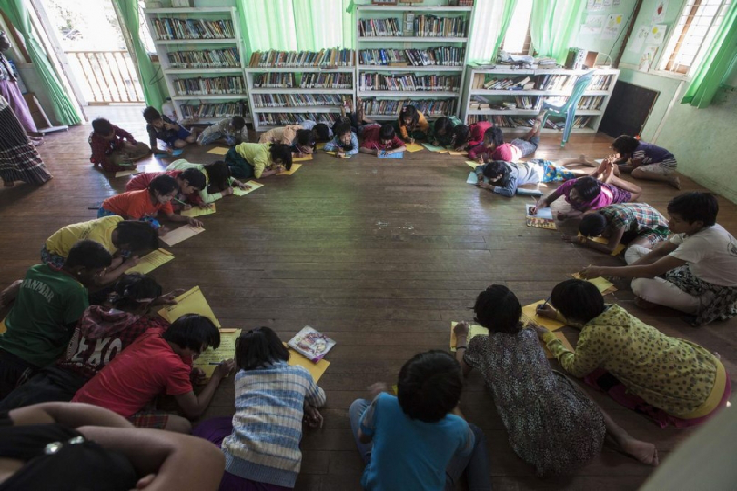 Myanmar Buddhists provide model education