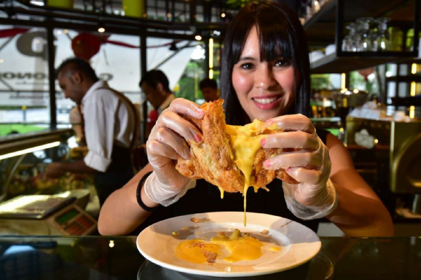 Salty-sweet, flaky-gooey and yummy salted egg yolk croissants