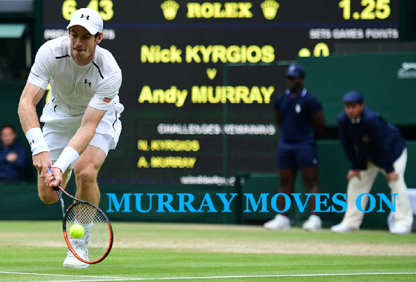 Tennis-Slick Murray downs Kyrgios as title expectations grow. Tennis-Slick Murray downs Kyrgios as title expectations grow.
