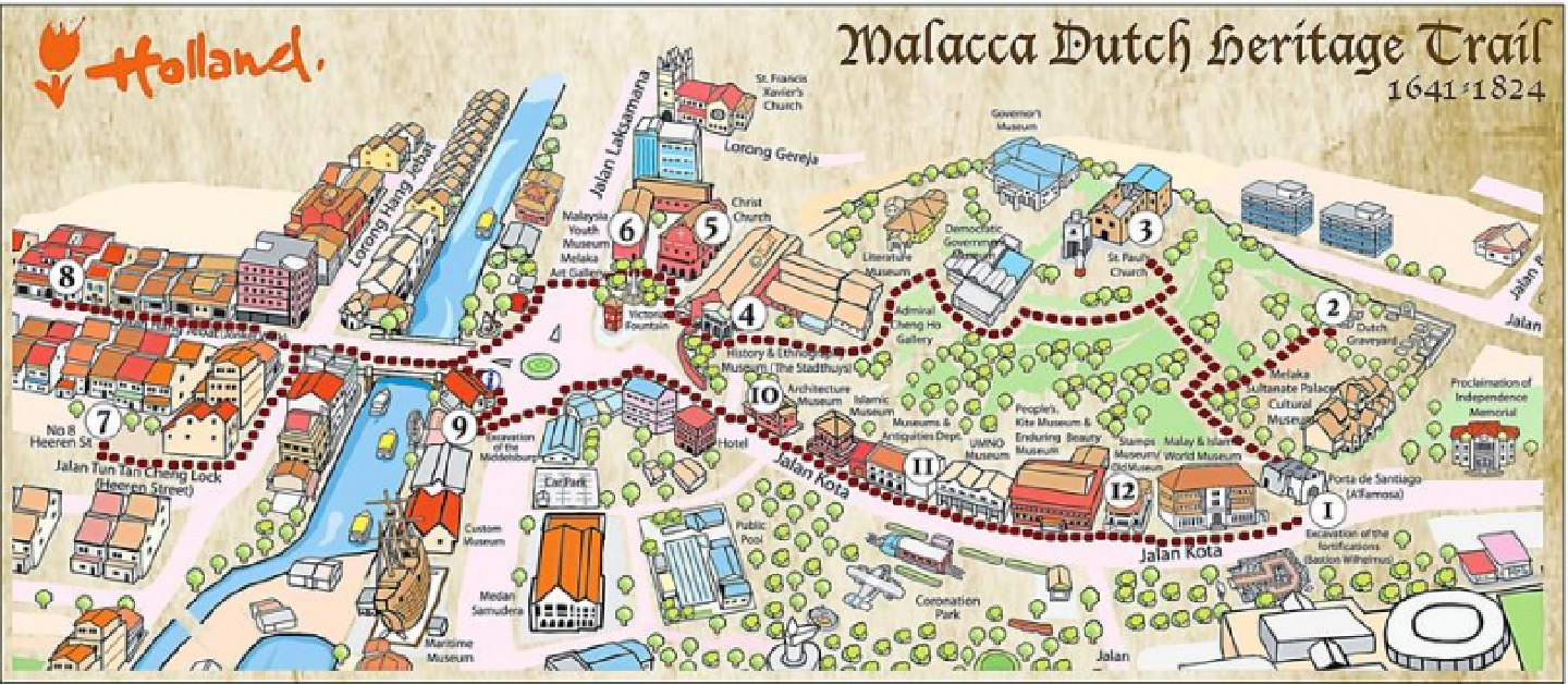 Follow the Dutch heritage trail in Malacca