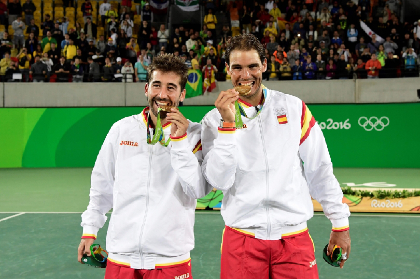 Nadal strikes doubles gold as Puig, Kerber reach women's final Nadal strikes doubles gold as Puig, Kerber reach women's final