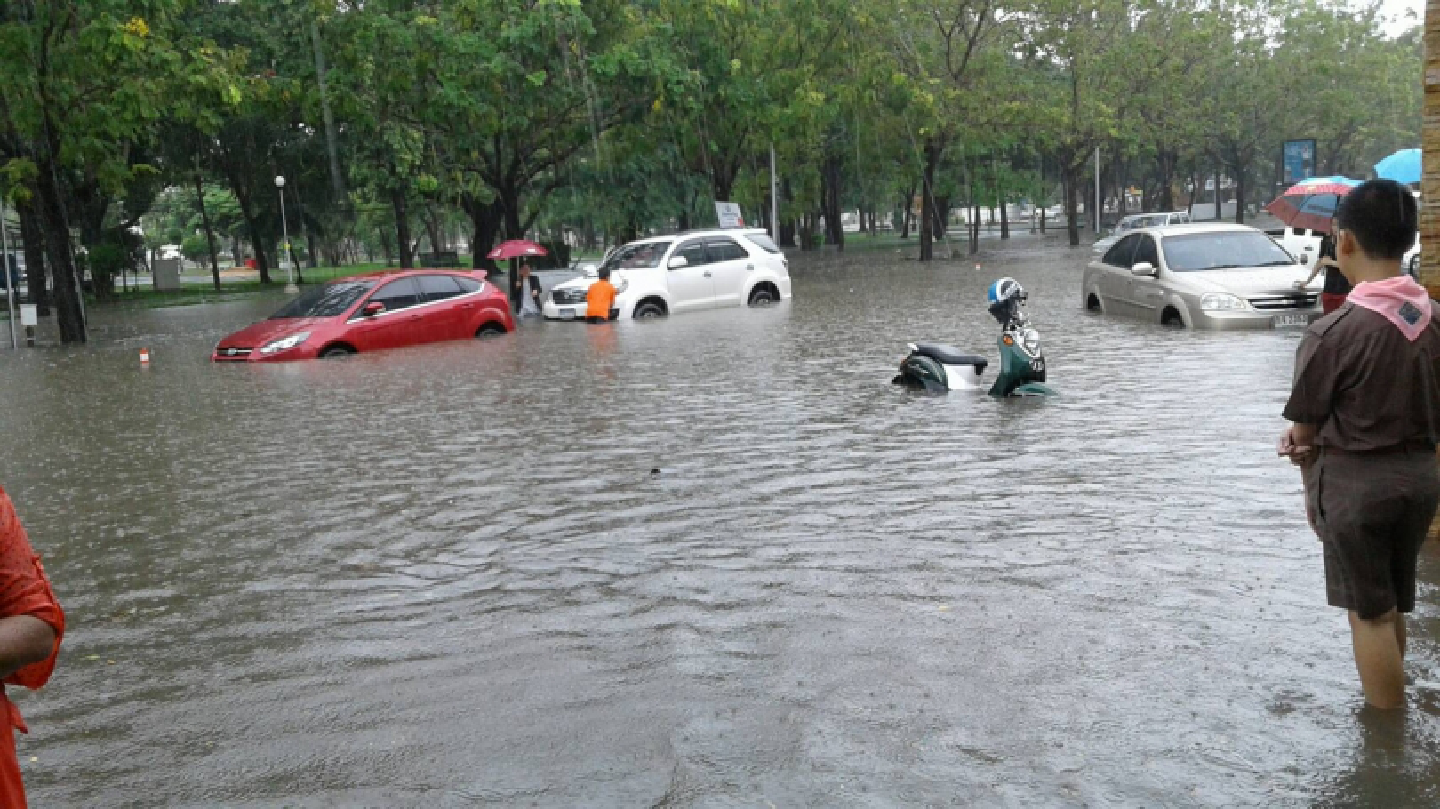 One dead as large swathes of the country hit by floodwaters