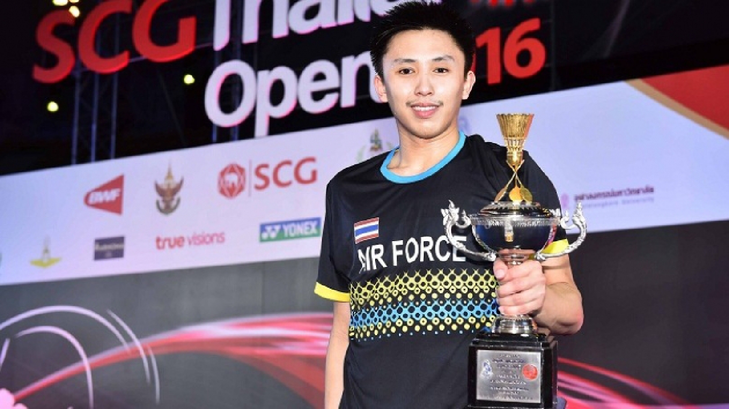 Tanongsak the third Thai to capture men’s singles title at Thailand Open