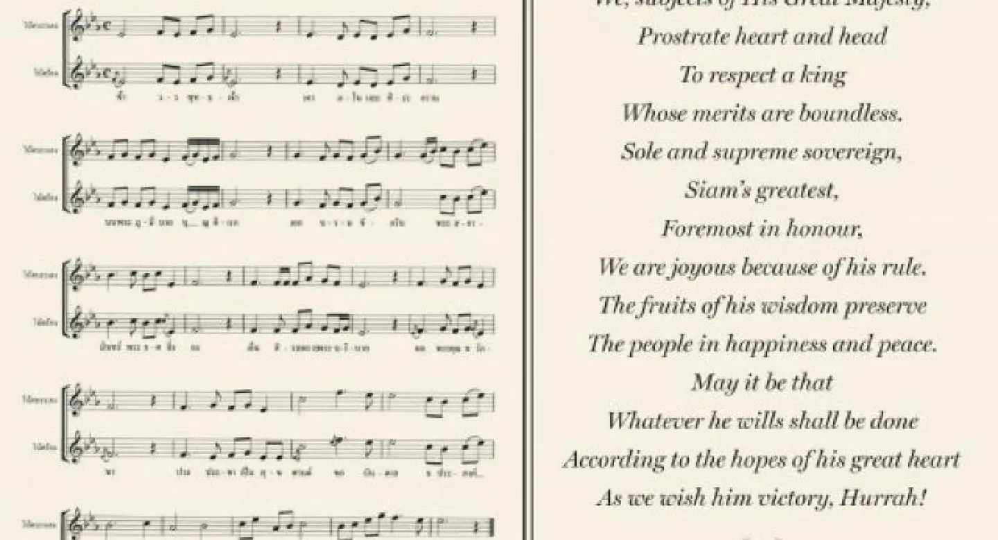 Origins of the Royal Anthem reach back to 19th century and reign of King Chulalongkorn 