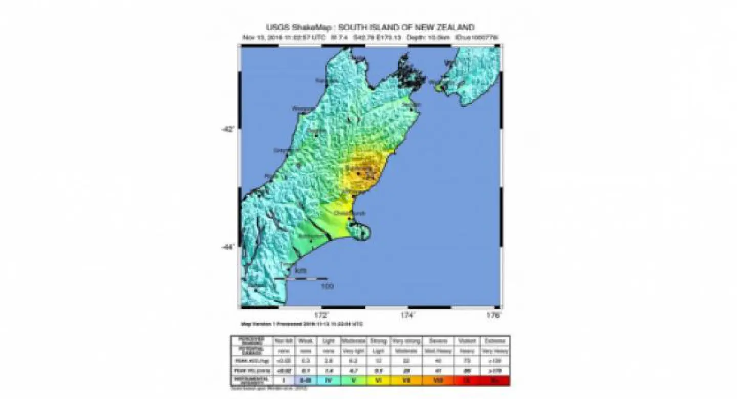 Tsunami warning follows powerful 7.8 magnitude quake in New Zealand
