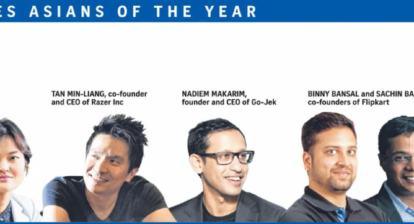 Straits Times names seven entrepreneurs,‘The Disruptors,’ Asians of the Year Straits Times names seven entrepreneurs,‘The Disruptors,’ Asians of the Year