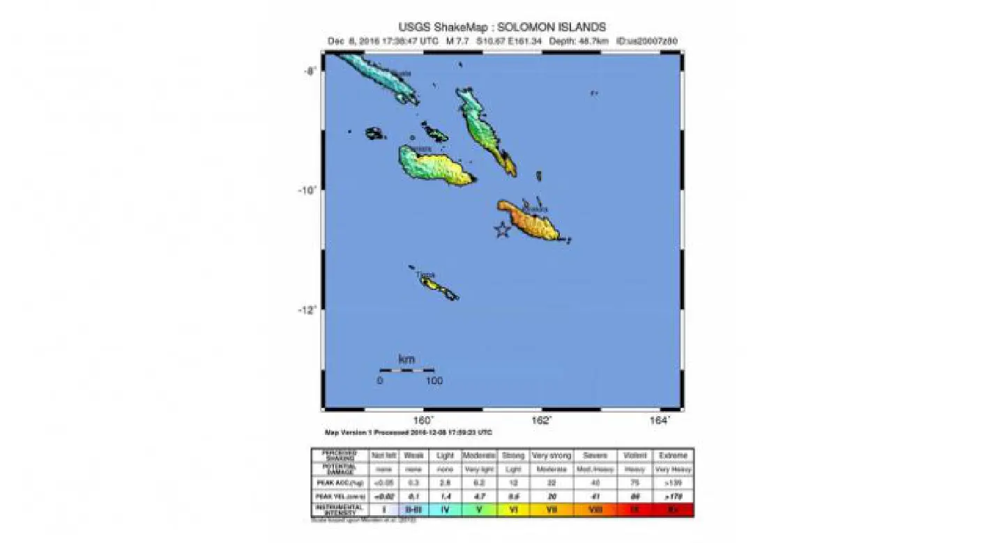 Solomons escape serious damage after powerful 7.7 quake Solomons escape serious damage after powerful 7.7 quake