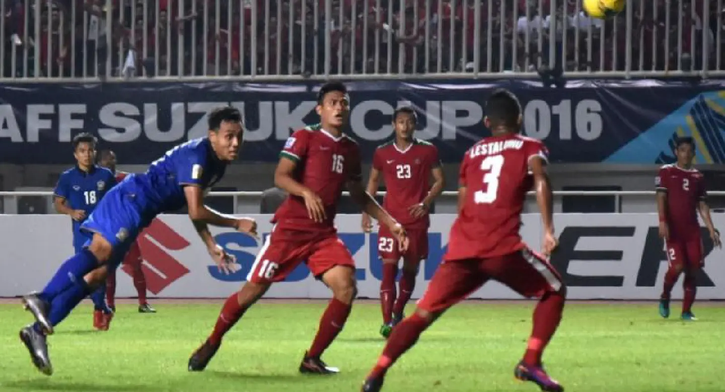 Thailand slump to a 2-1 defeat away to Indonesia in the first leg final of Asean Championship Thailand slump to a 2-1 defeat away to Indonesia in the first leg final of Asean Championship