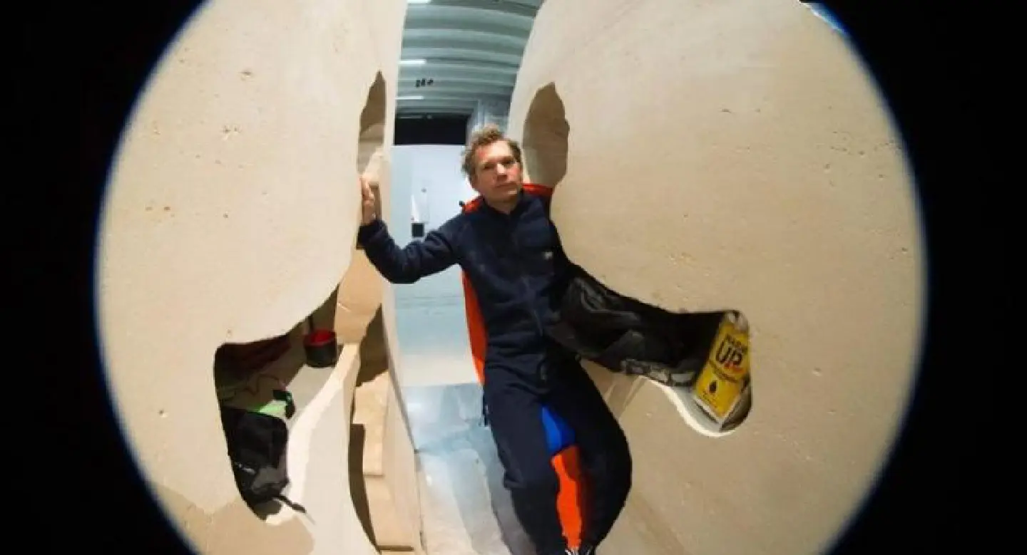 French artist emerges 'stunned' from week inside rock French artist emerges 'stunned' from week inside rock