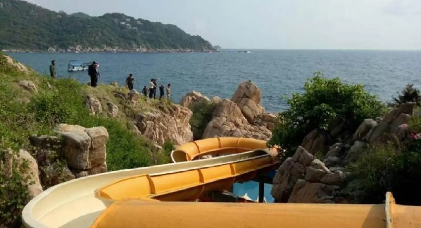Take down slide, island resort told Take down slide, island resort told