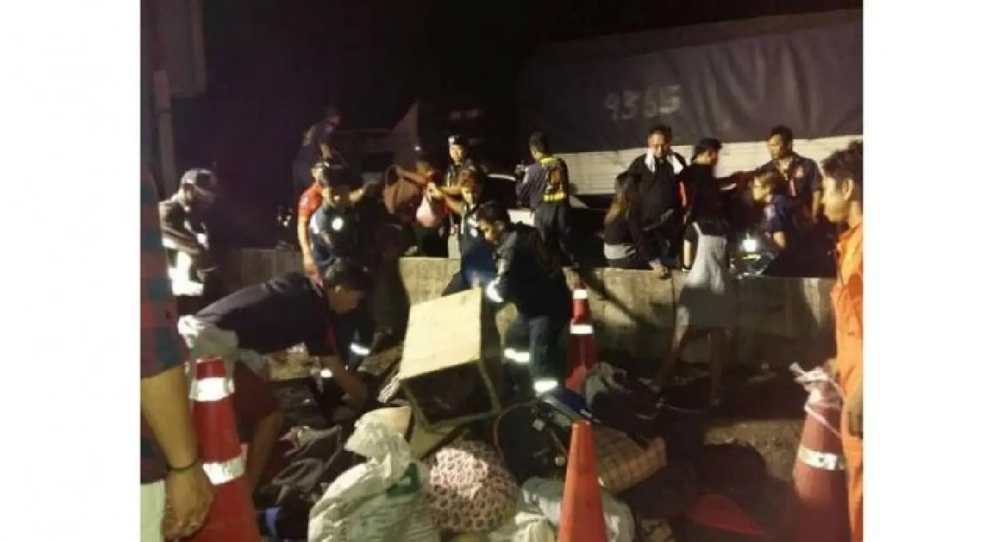 Two students, four teachers killed in bus accident in Prachinburi