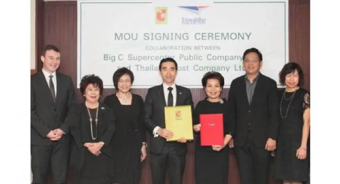 Big C, Thailand Post ink business partnership Big C, Thailand Post ink business partnership