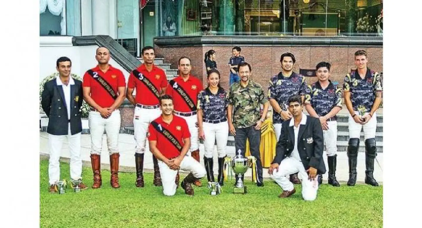 King of Brunei attends polo match King of Brunei attends polo match