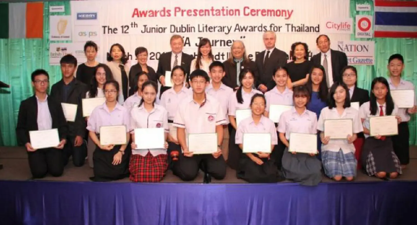 Chiang Mai student wins Junior Dublin Literary Award Chiang Mai student wins Junior Dublin Literary Award